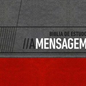 Bíblia A Mensagem (Eugene Peterson) – Cinza e Vermelho